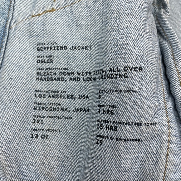 The Castings Jacket Womens XS Denim Boyfriend Edition Trucker Style Light Wash - Picture 2 of 6